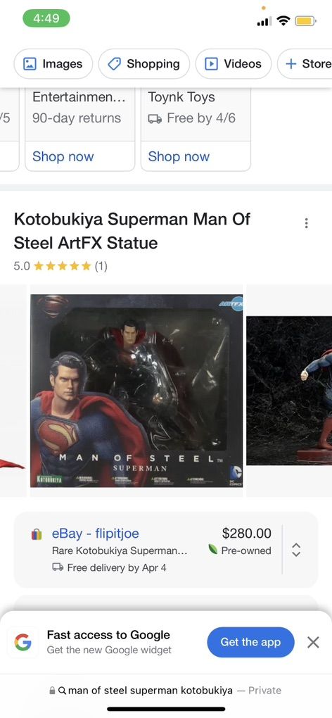 Superman Man Of Steel Statue