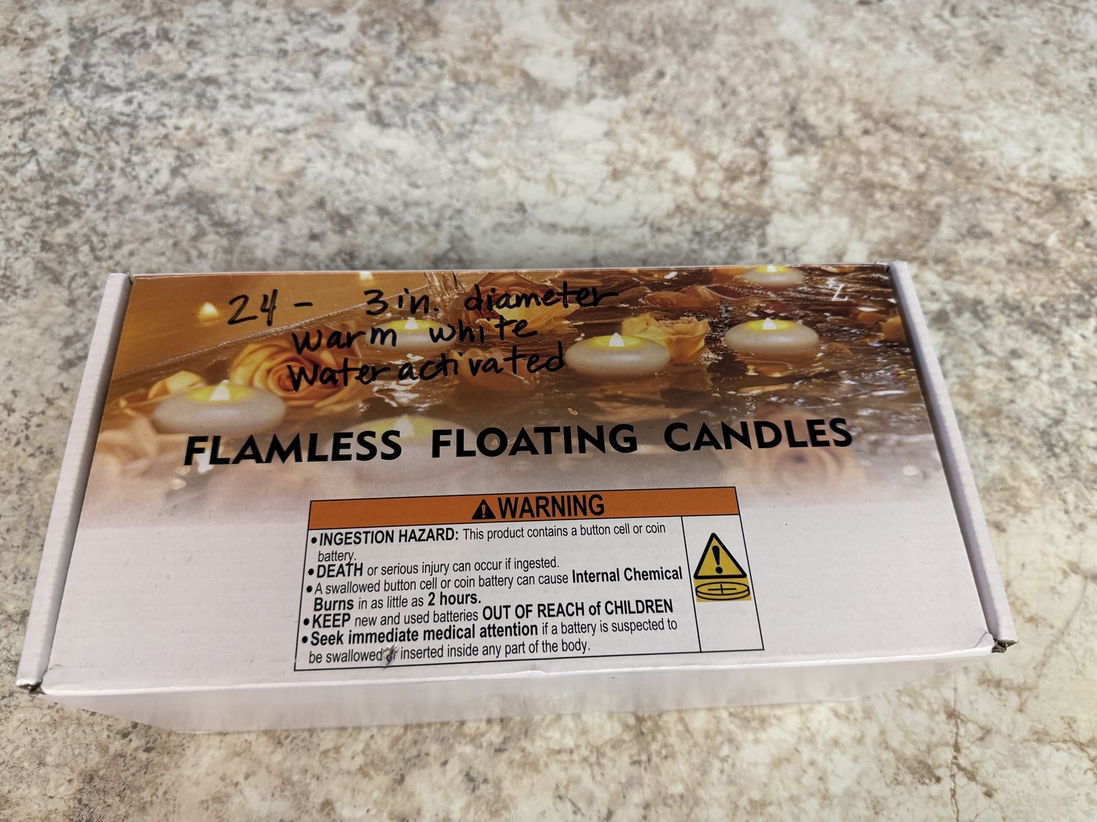 Flameless floating candles
