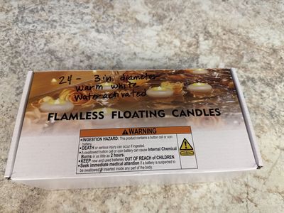 Flameless floating candles