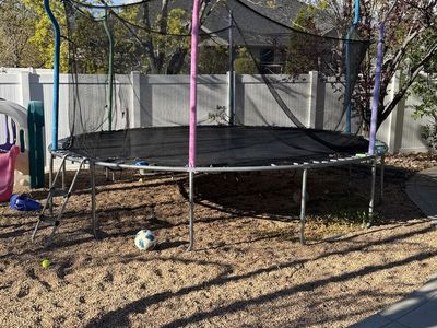 13-foot Trampoline, Needs Some Work, $1