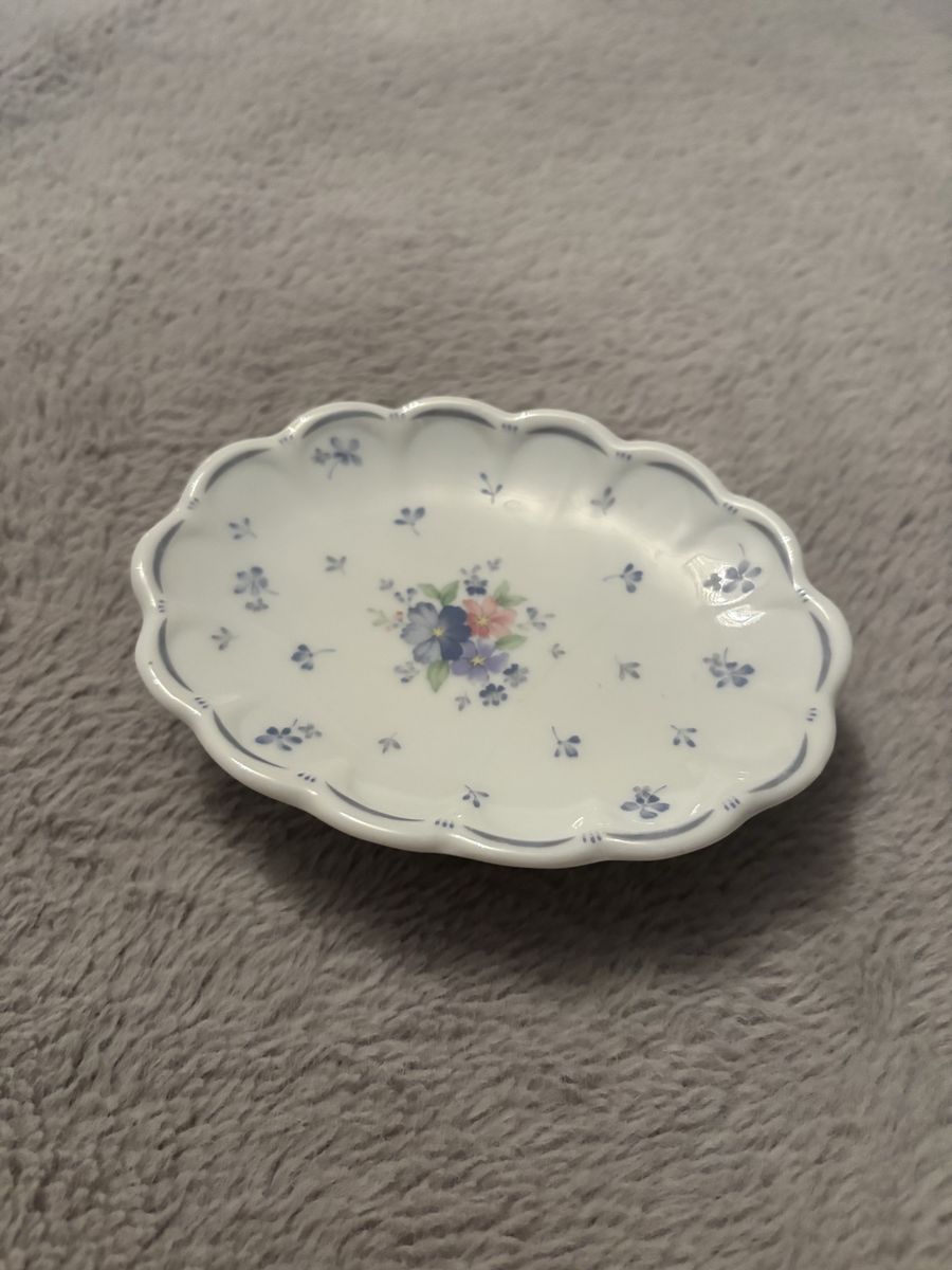 Floral Ceramic Dish / Trinket Tray