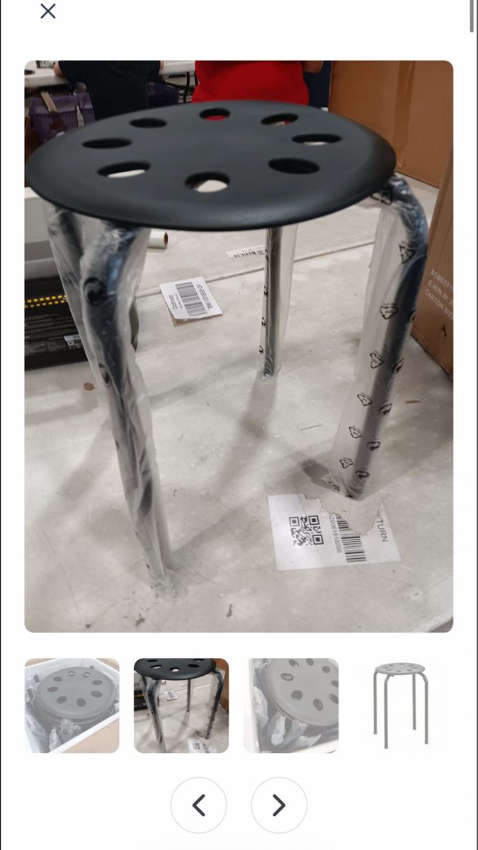 Plastic stack stools 5 total