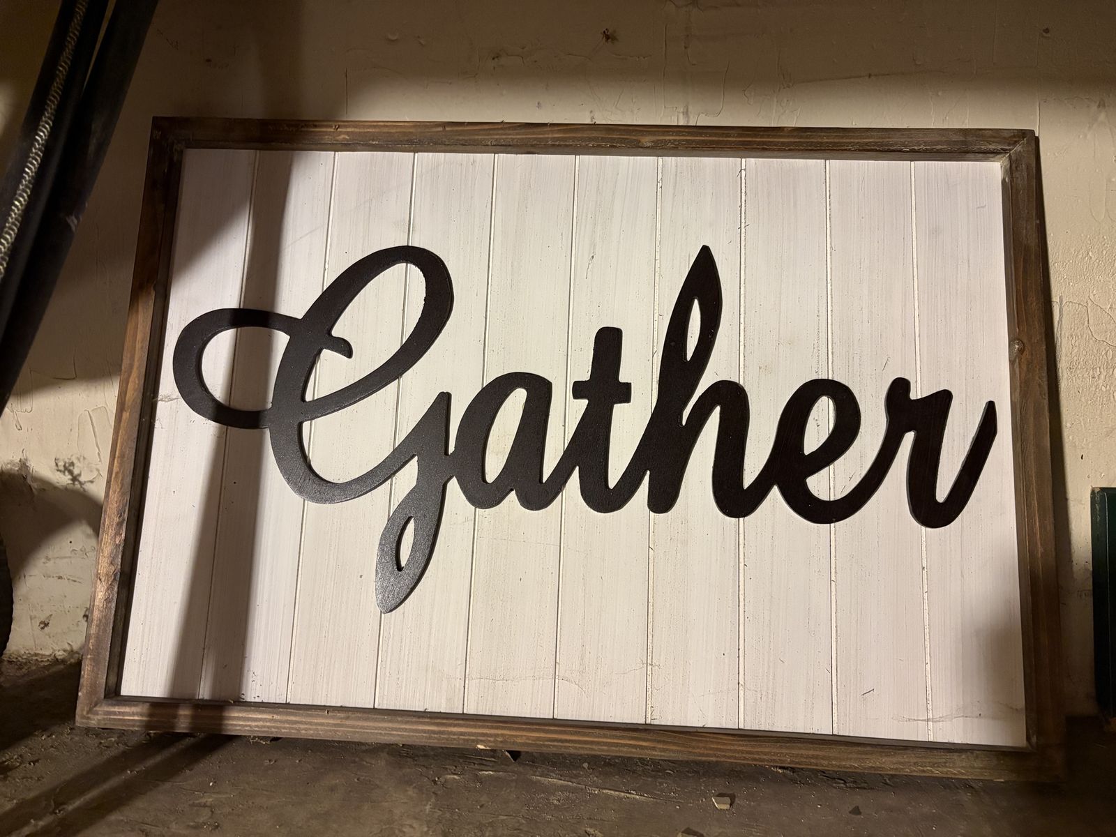 Wooden Gather Sign Farmhouse Wall Decor