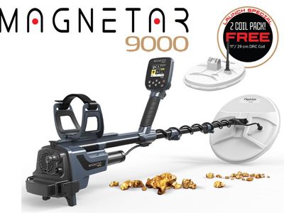 New Nokta Magnetar 9000 Metal Detector - Gold Detector w/ 2 Coils & Free Training
