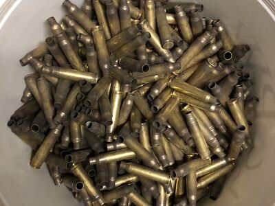 .556 LC once fired brass casings 500 count