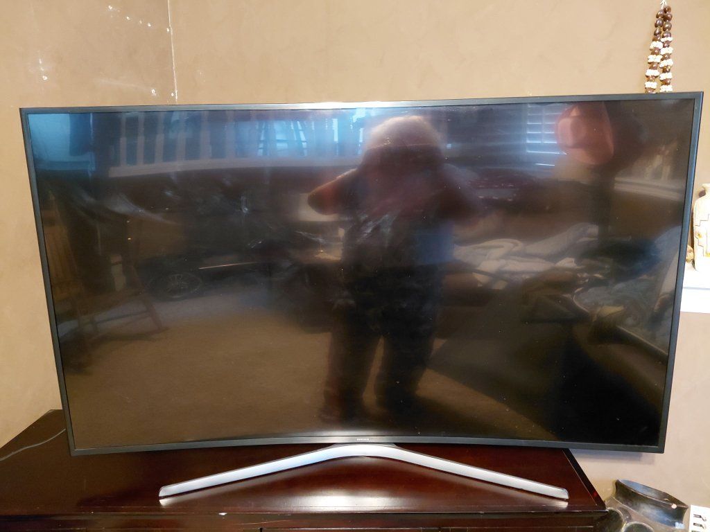 65" Smart TV with curved screen