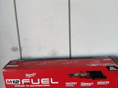 New Milwaukee M12 1/4in Ratchet Tool Only