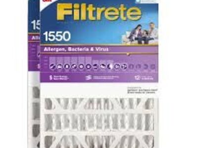 3M Filtrete MPR 1550 MERV 12 Deep Pleat Filters #38994