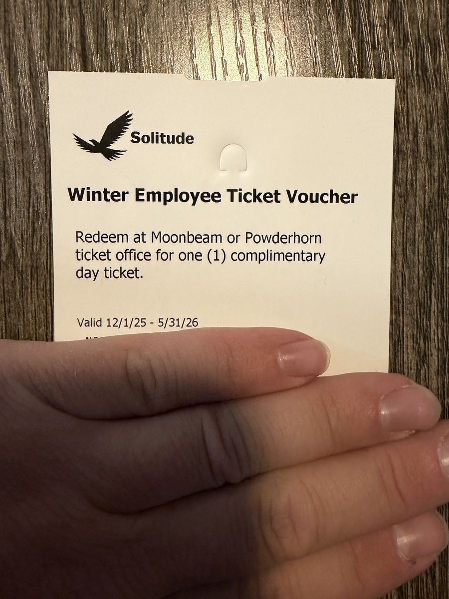 Solitude lift ticket