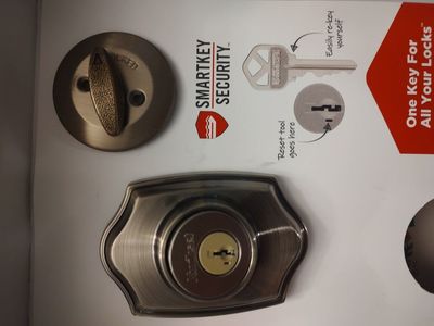 kwikset Bellview brass deadbolt smartkey