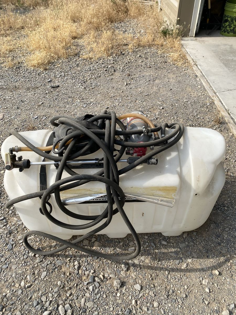 Farm & Ranch Sprayer Tank with Pump - Used Condition