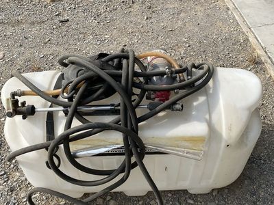 Farm & Ranch Sprayer Tank with Pump - Used Condition