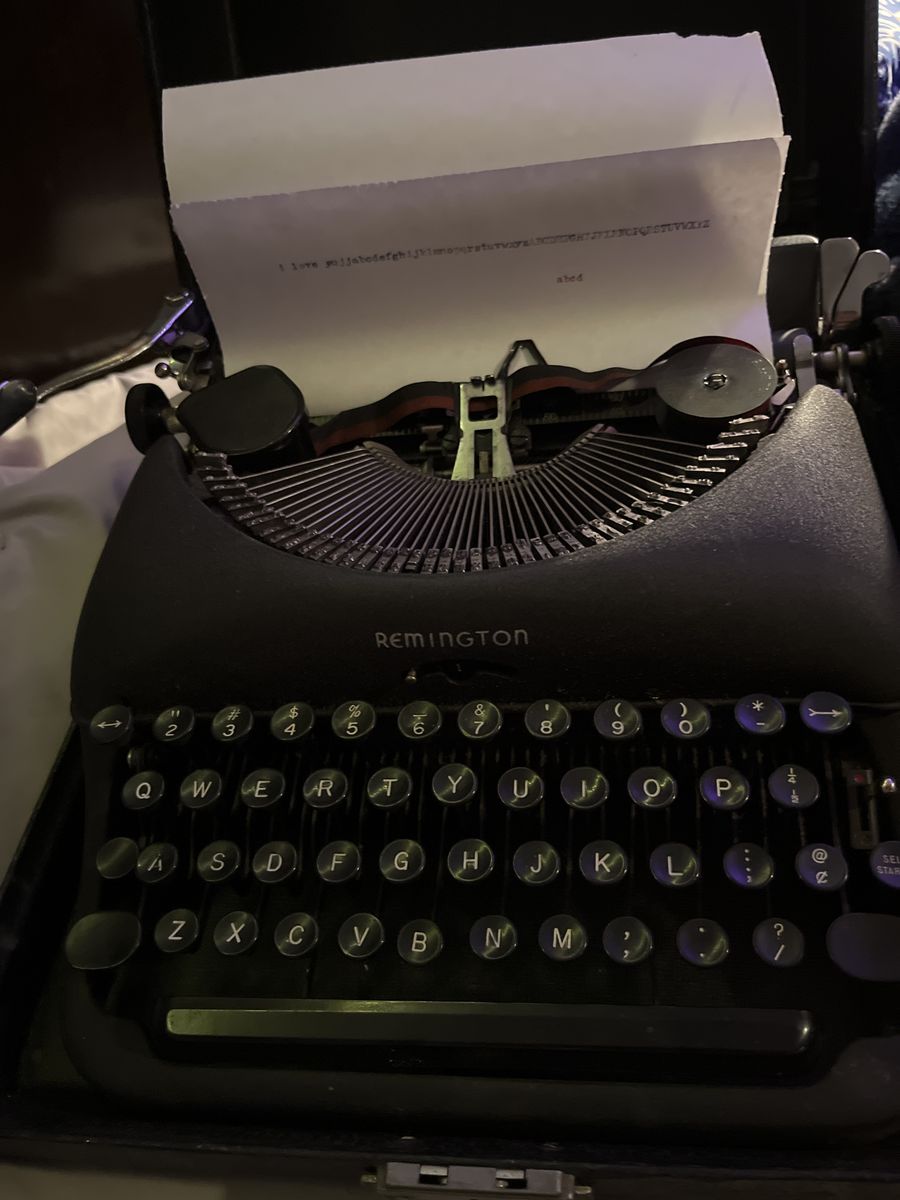 Vintage typewriter