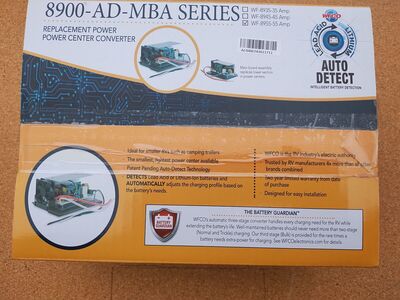 WFCO 8955-AD-MBA Series converter NEW UNOPENED BOX RV Lithium / Lead Acid