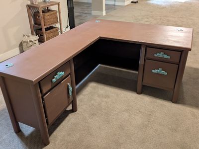 Custom Lodgepole Pine Computer Desk