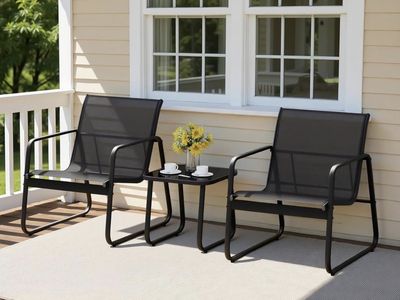 OUTDOOR BISTRO SET — 2 CHAIRS + TABLE - Patio Set - Brand New in Box