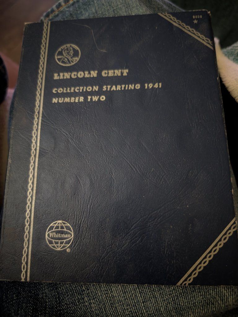 Vintage Lincoln Cent Collection Number Two Coin Book with Wheat Pennies (1941-1975) missing a couple of pennies