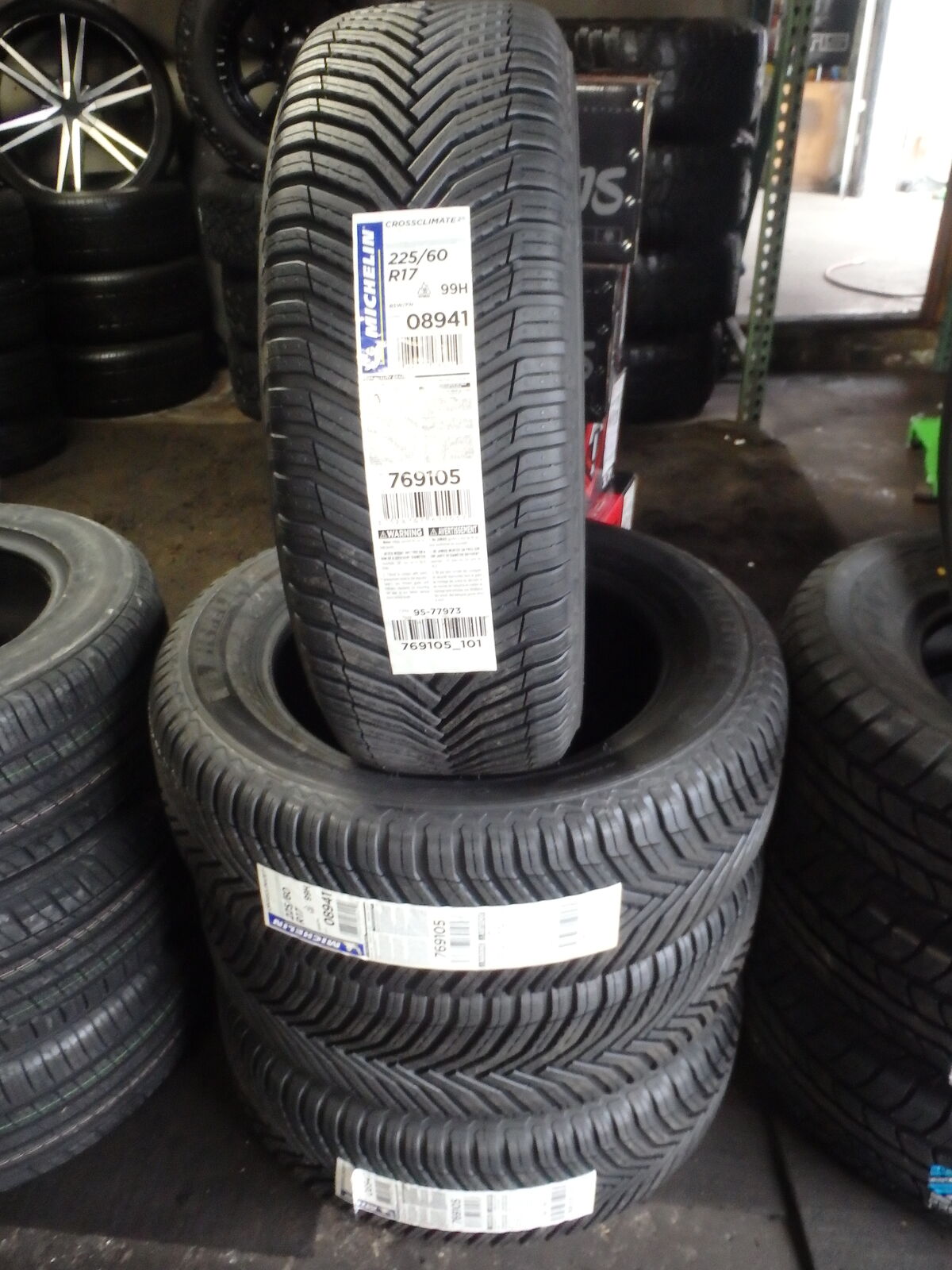 225/60R17 MICHELINE CROSSCLIMATE 2 SET OF BRAND NEW TIRES