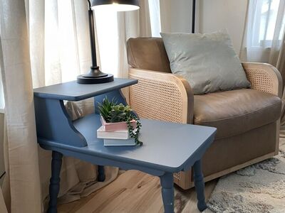 Retro Powder Blue Side Table