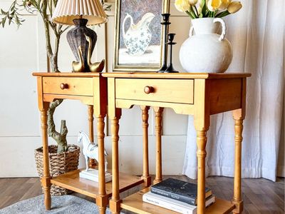 *FREE DELIVERY* Vintage Pine Nightstands
