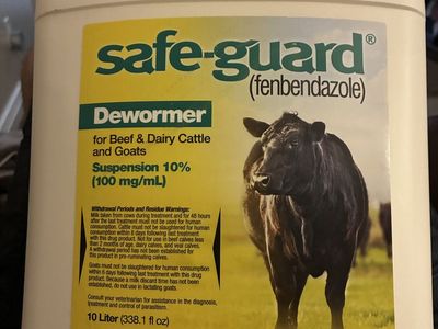 Safe-guard Dewormer Cattle and Goats 10 Liter