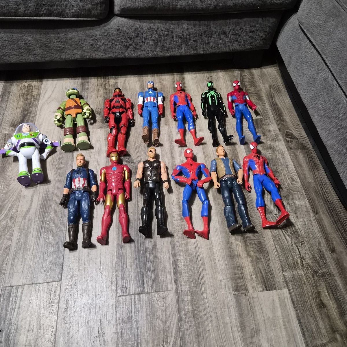 Spiderman, Thor, Ironman, captain America, halo