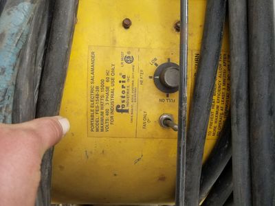 Salamander heater