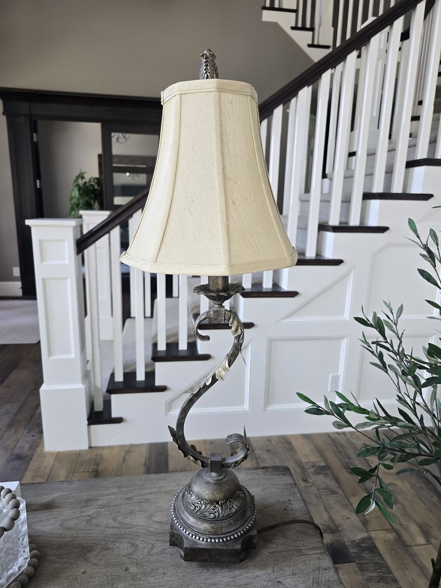 Stylish metal lamp