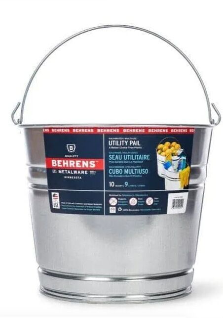 New Behrens GALV STEEL PAIL 10QT