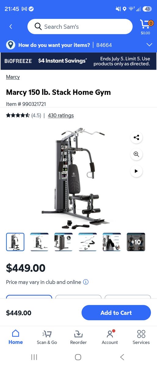 Marcy 150 lb. Home Gym
