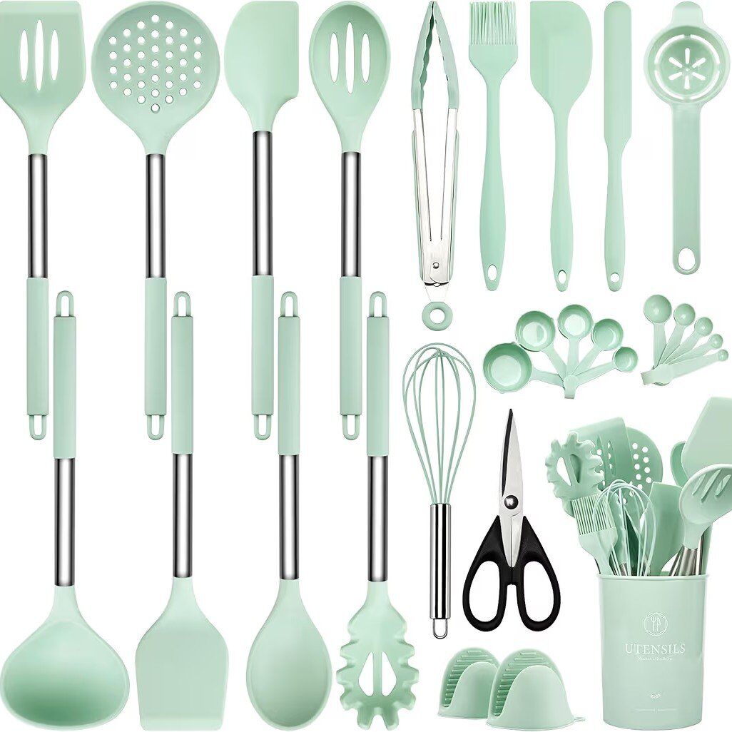 Brand New Teal Kitchen Utensils Set