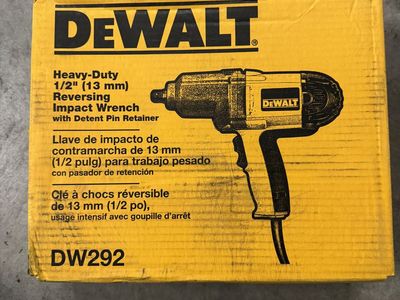 Dewalt 1/2” electric corded impact model DW292
