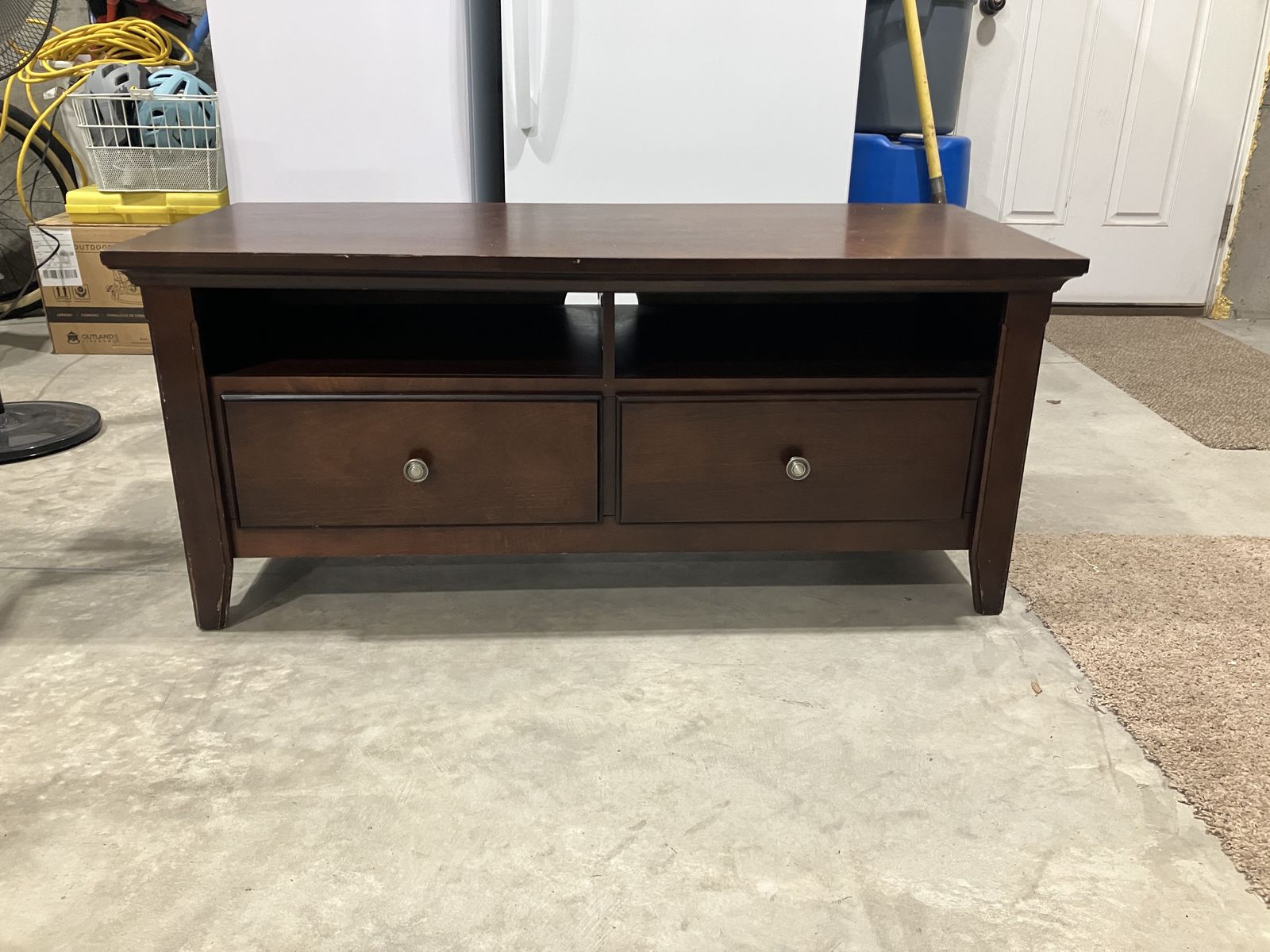 48” Wood TV Stand with drawers
