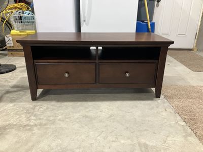 48” Wood TV Stand with drawers