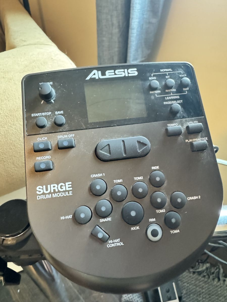 Alesis Surge Electric Drum Kit Module w/ Chair & Pedals
