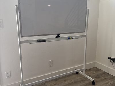 Double Sided White Board on A Stand