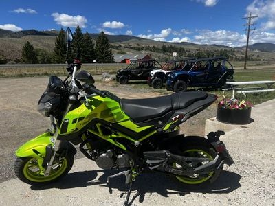 2022 Benelli TNT135 Mini Motorcycle - 140 Miles, Neon Green