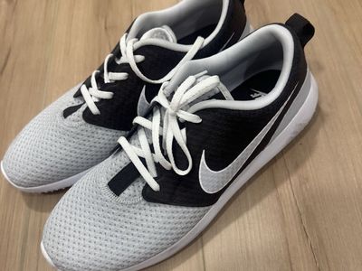 Men's Nike Roshe G Spikeless Golf Shoes - Size 11 - White/Black/Silver