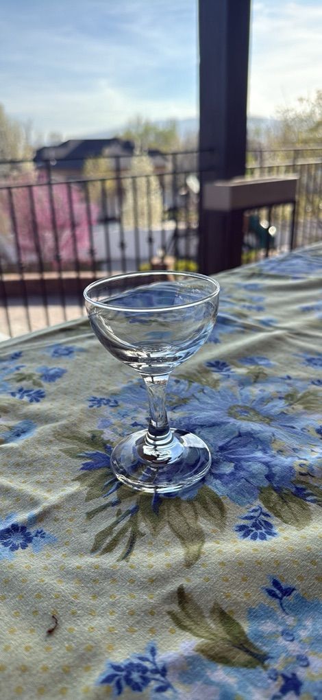 Set of 23 glass goblets coupes cups party wedding