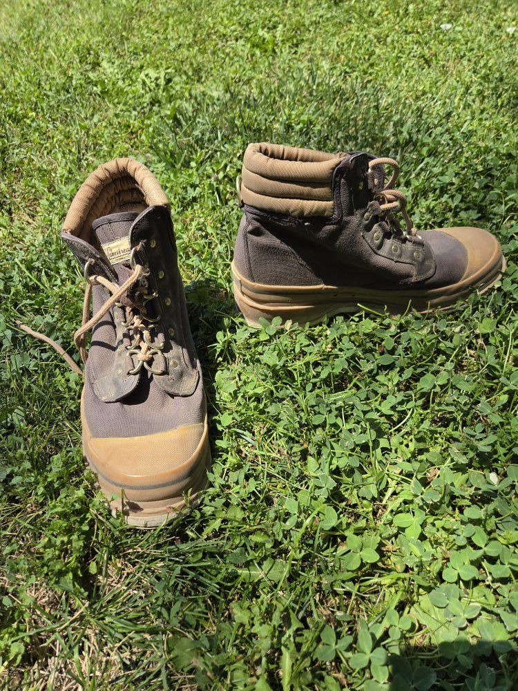 Hogman Lakeside Wading Boots Brown Canvas Felt Sole Wading Shoes
