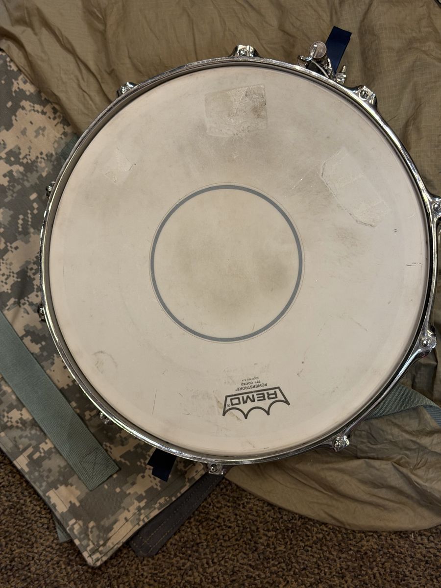 Wooden Snare Drum with Remo Powerstroke P77 Coated Drum Head