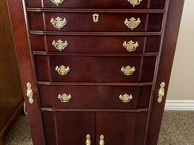 Jewelry box armoire chest standing