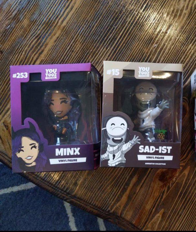 NIB Youtooz Sad-ist and Minx figures