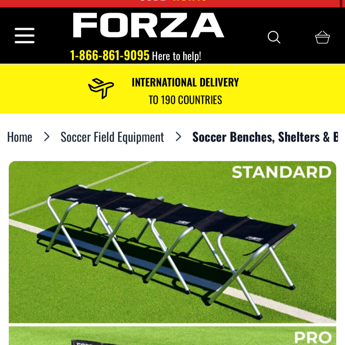 forza 8 Seat Portable Bench With Carrying Bag *NEW