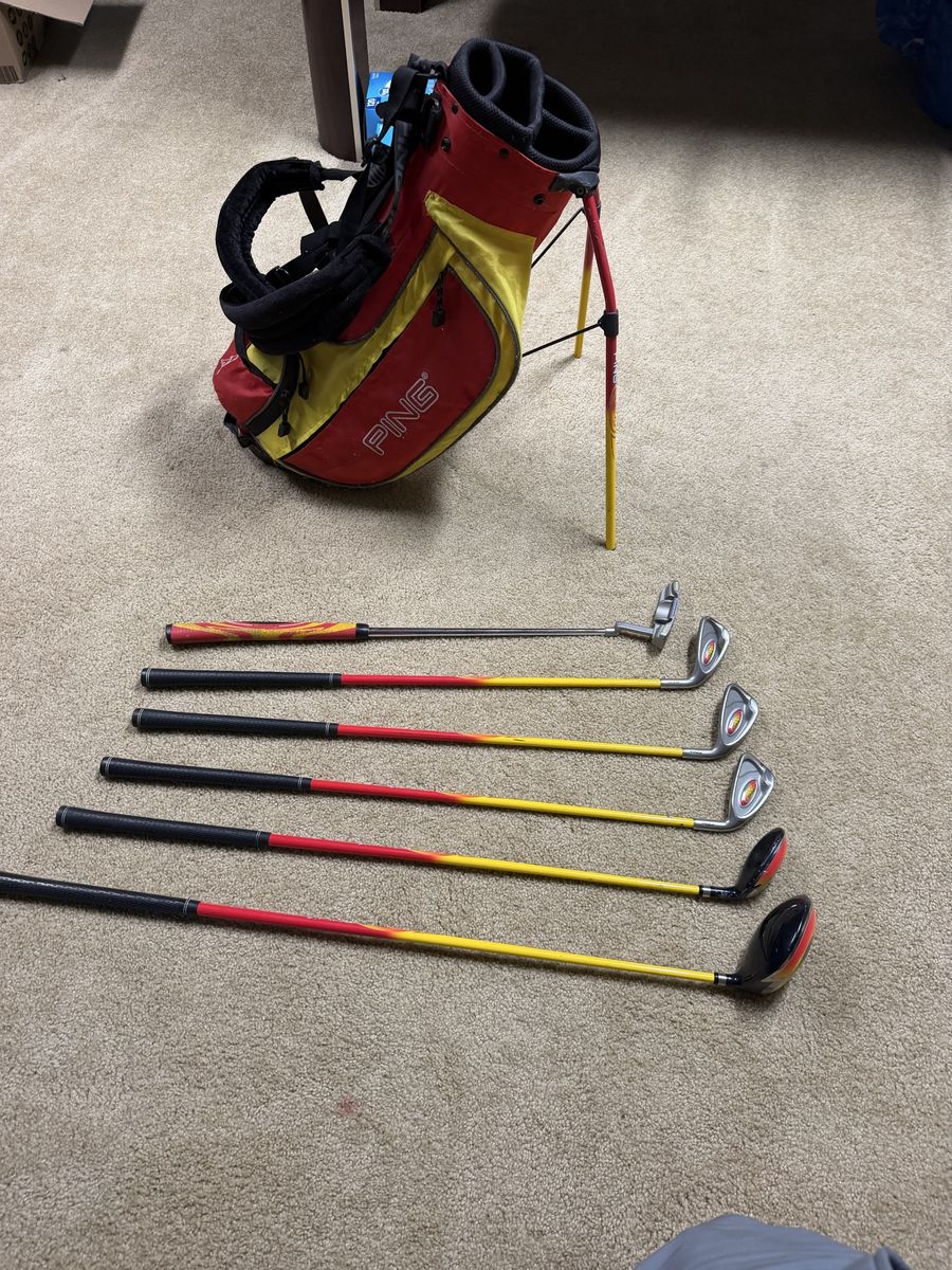 Kids Ping Golf Club Set with Stand Bag