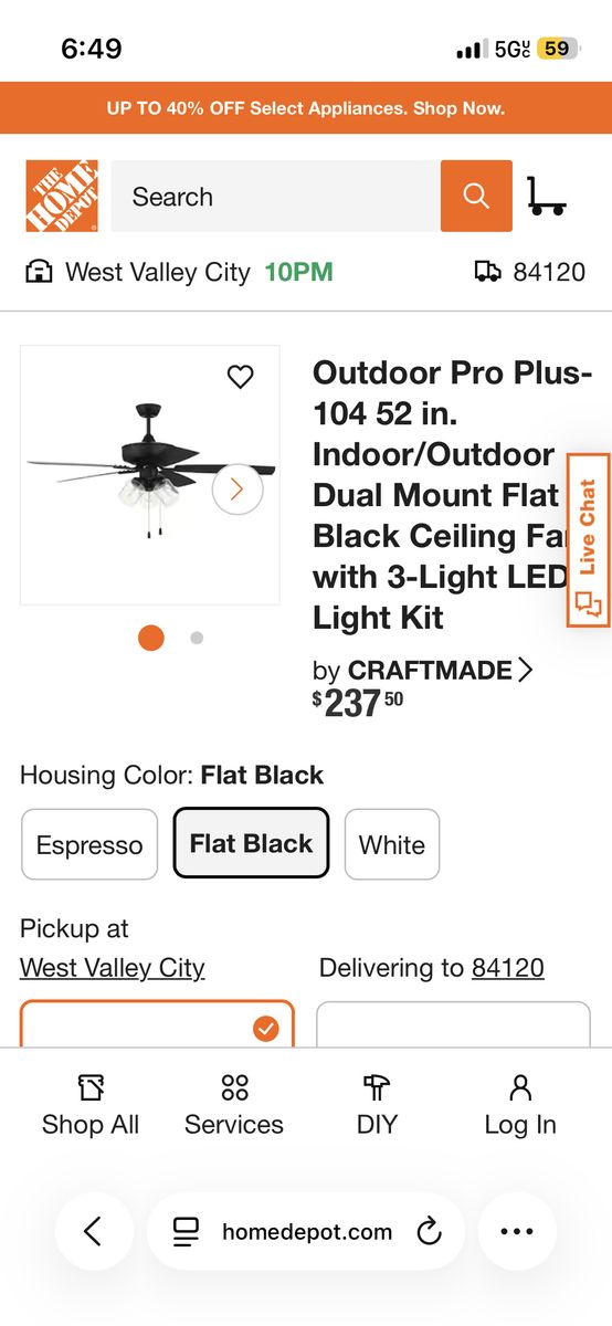 Ceiling Fan-Brand New Still In Box