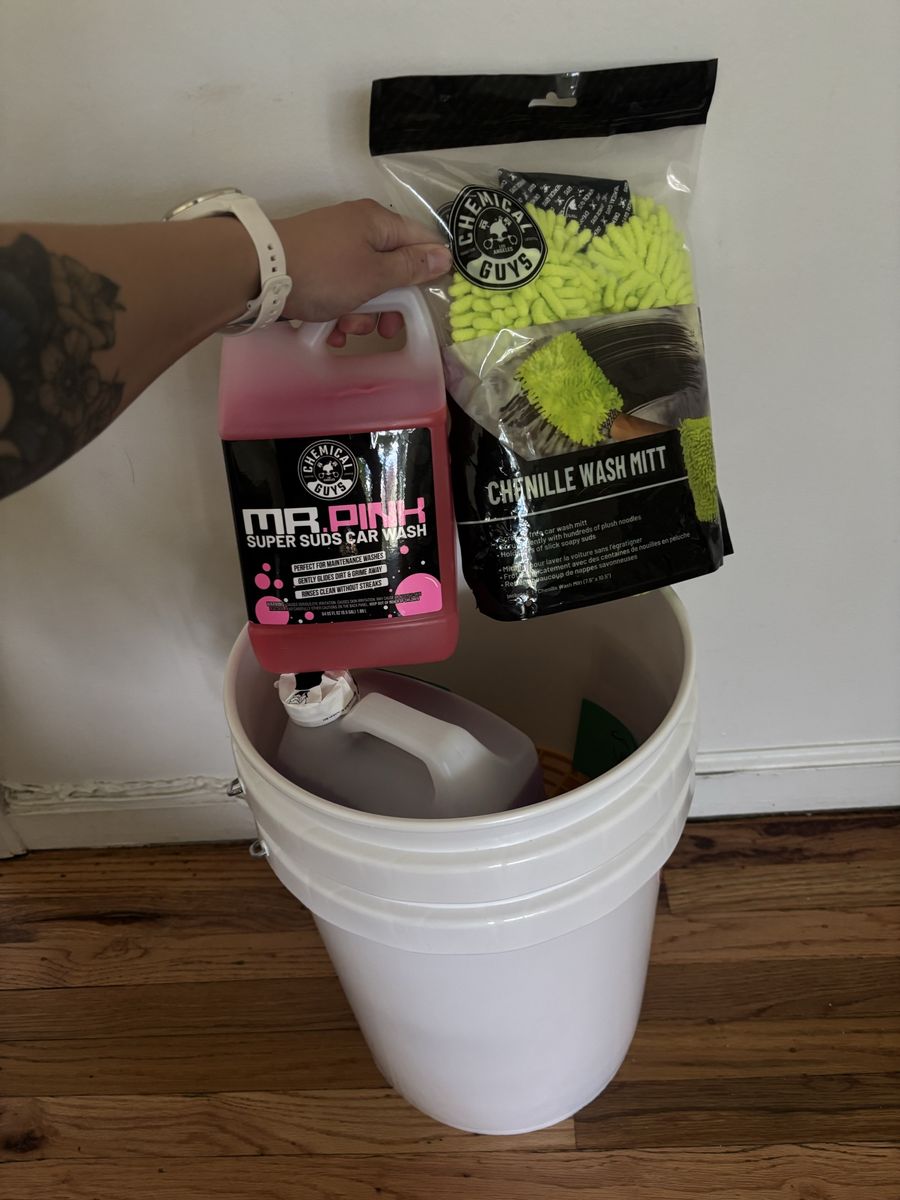 Car cleaning supplies