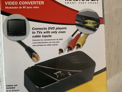 Magnavox M61138 RF Modulator Video Converter for DVD Players & Coaxial TVs