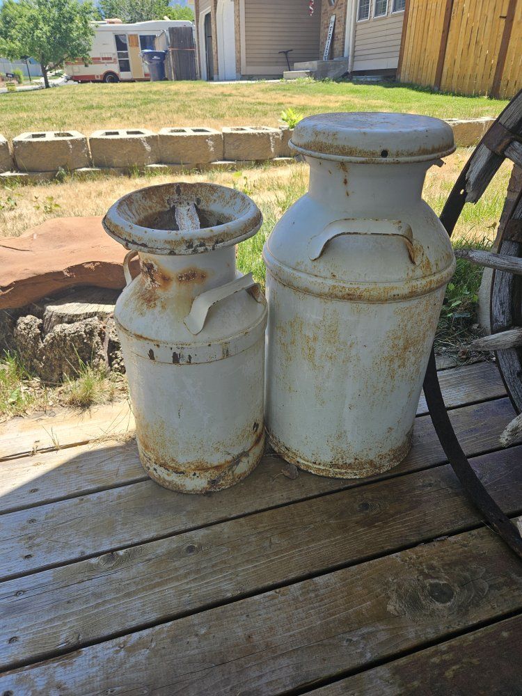 Old Milk Cans