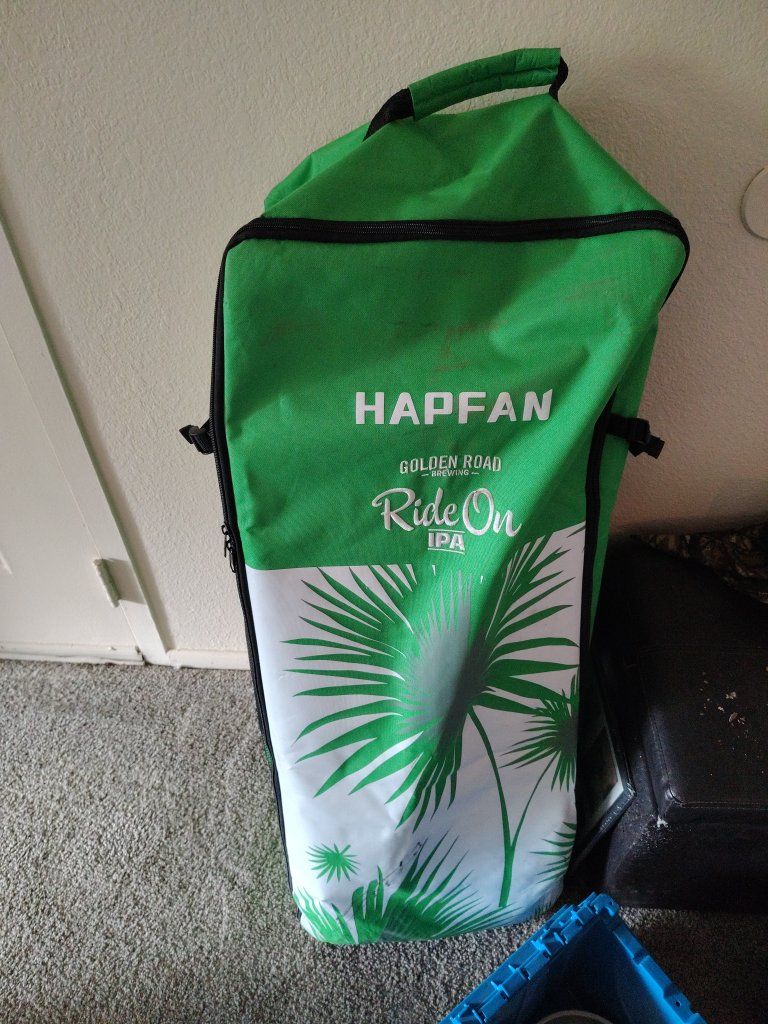 HAPFAN Golden Road Brewing Ride On IPA Insulated Cooler Bag Green/White
